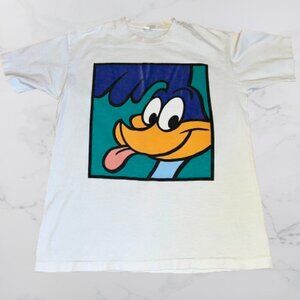 Roadrunner Small Mens VINTAGE White Short Sleeve T-shirt (1991) 90s